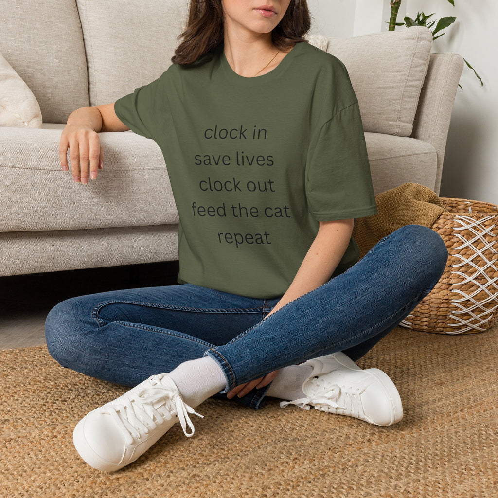 Clock In, Save Lives, Clock Out Tee