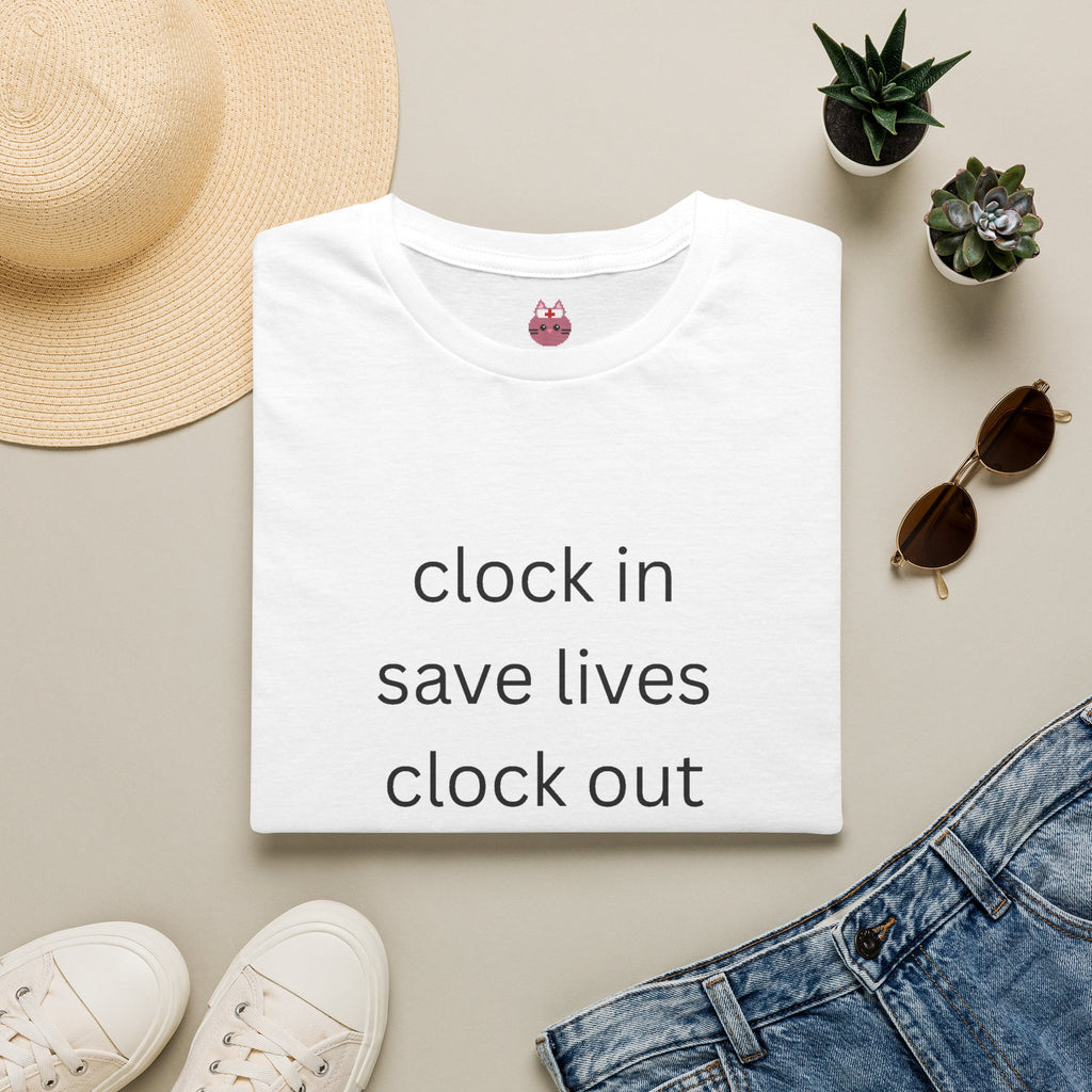 Clock In, Save Lives, Clock Out Tee