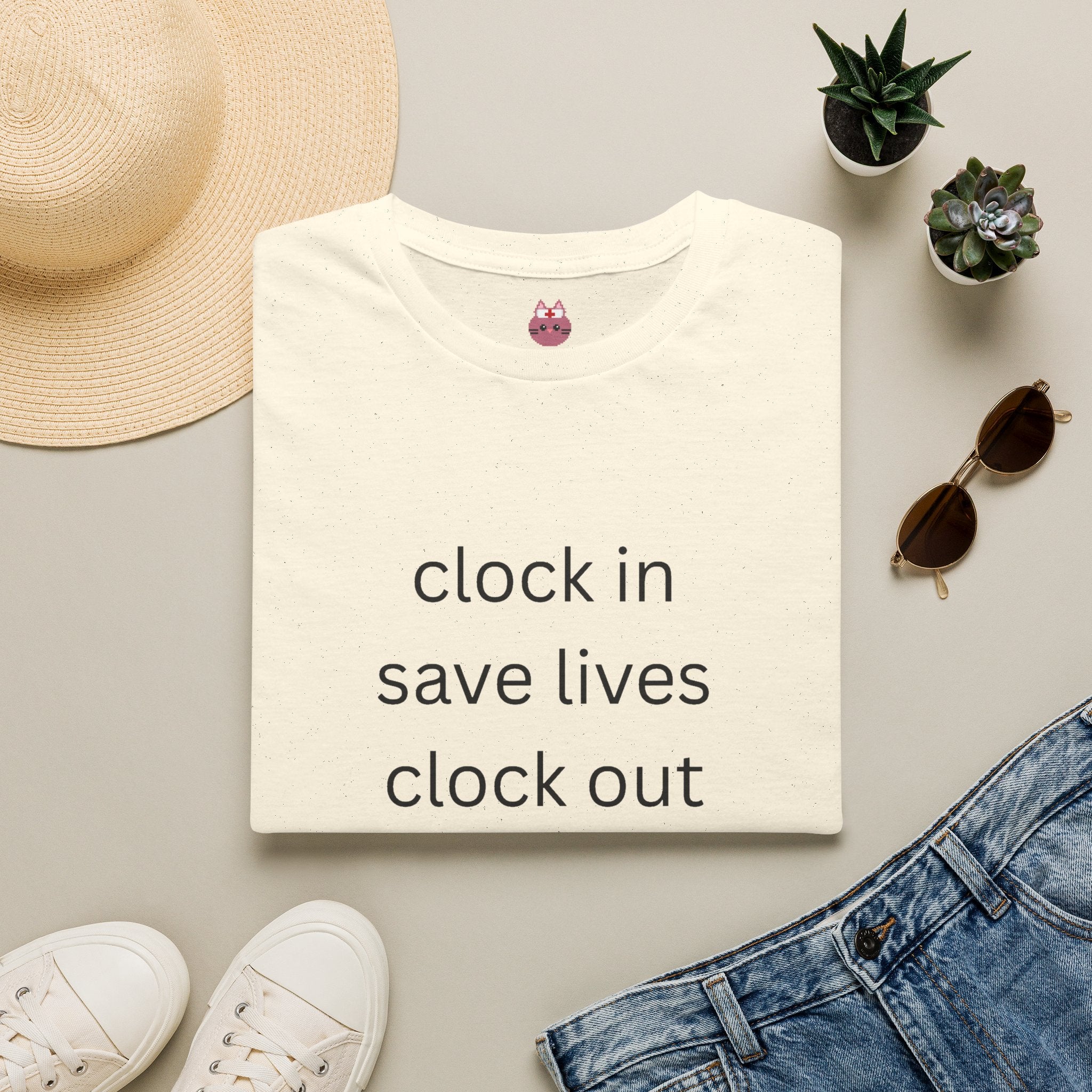 Clock In, Save Lives, Clock Out Tee